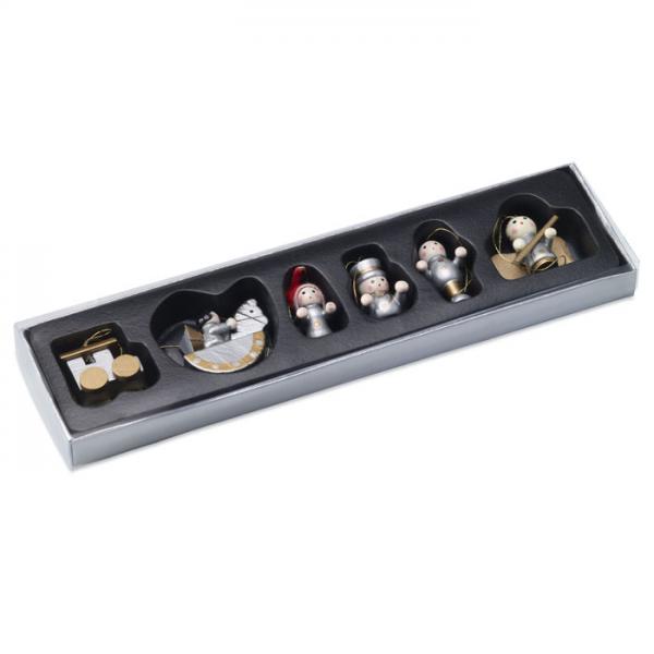 6 Wooden Christmas Ornaments HELSINBORG
