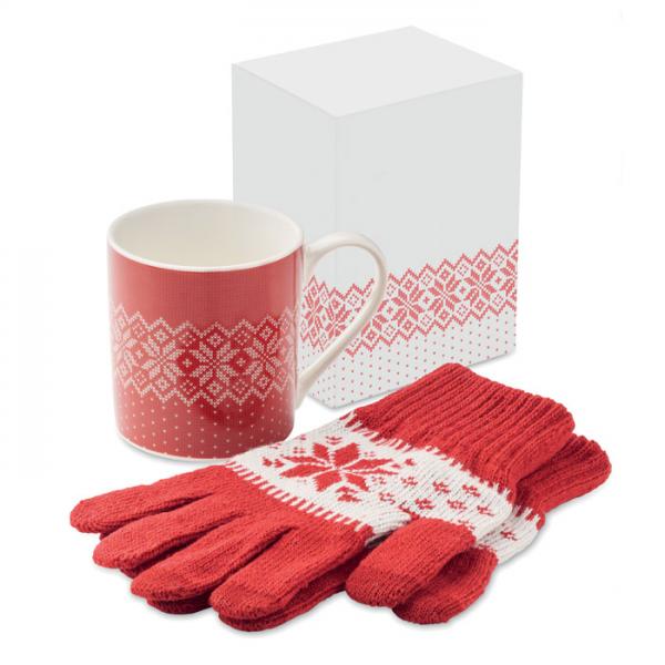 Winter Gift Set: Ceramic Mug and Touchscreen Gloves - COPITO SET