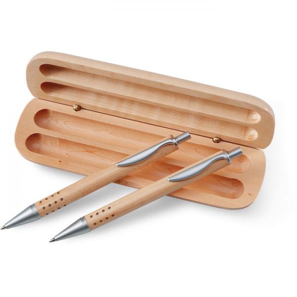 Demoin Gift Set with Pen and Mechanical Pencil in Wooden Box