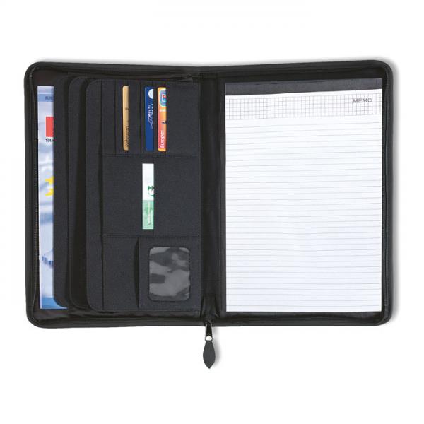 Prime A4 Conference Folder with Zipper and Pockets