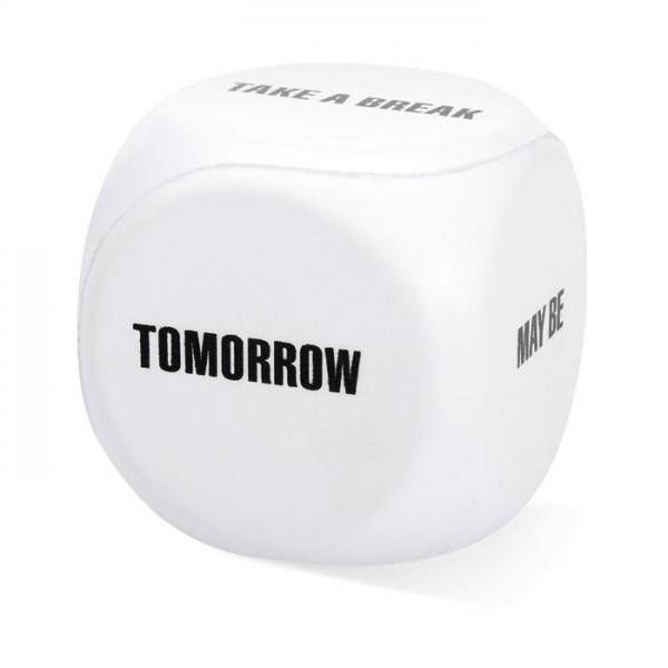 Relicup Anti-Stress Decision Dice with Messages, 6x6 cm