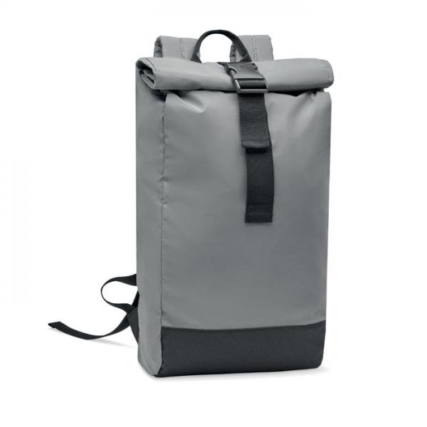 Rolltop раница Bright за 15" лаптоп от светлоотразителен полиестер