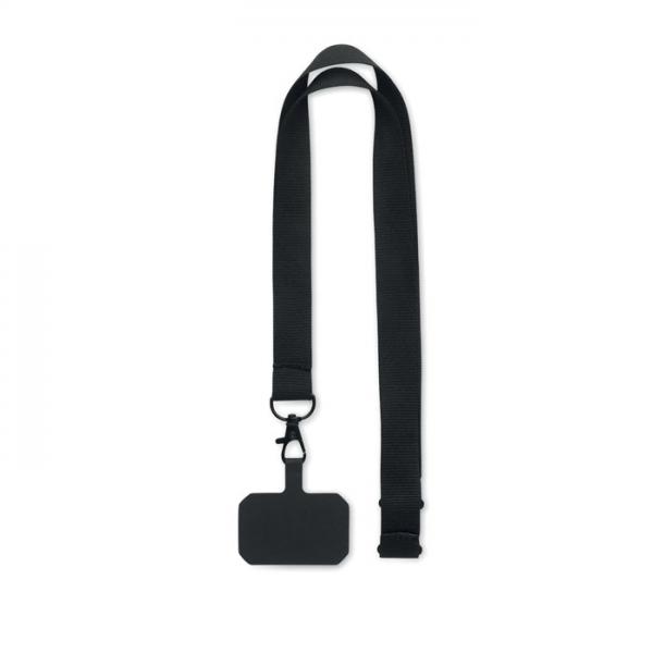 Ameste Polyester Lanyard with Phone Holder and Safety Buckle