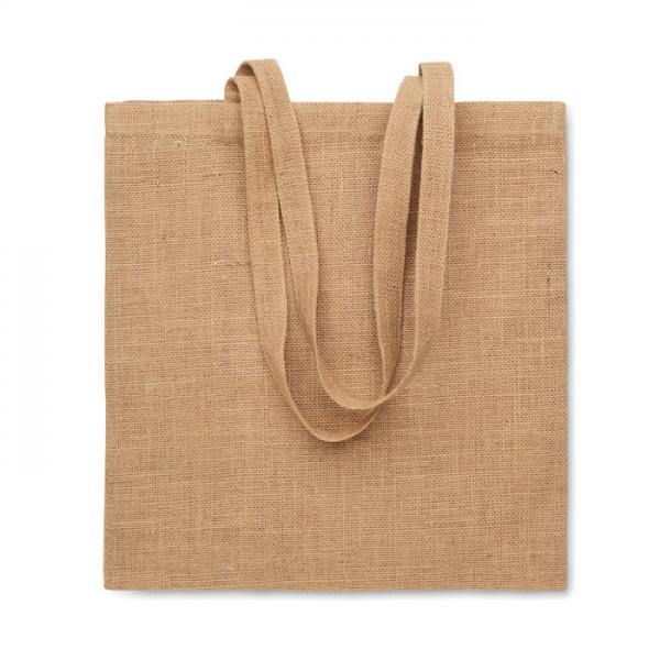 Zolang Jute Shopping Bag with Long Handles, 38x40 cm