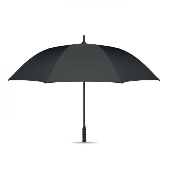 LLUVIA 27-Inch Auto Open Wind-Proof Umbrella with Wheatstraw and Recycled ABS Handle
