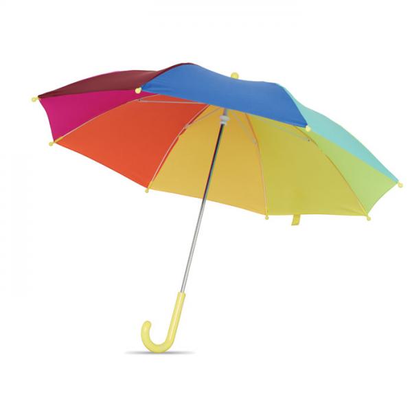 ARCO 18-Inch Kids Umbrella with Rainbow Pattern and Manual Opening