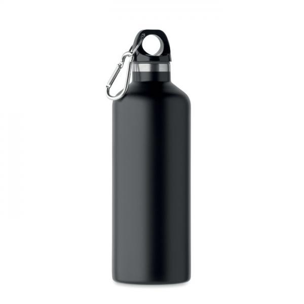 CARABI 500 ml Vacuum Insulated Bottle in Recycled Stainless Steel with Carabiner Handle