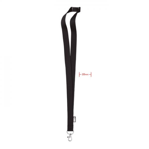 LANY-RPET Lanyard with Metal Hook and Safety Breakaway