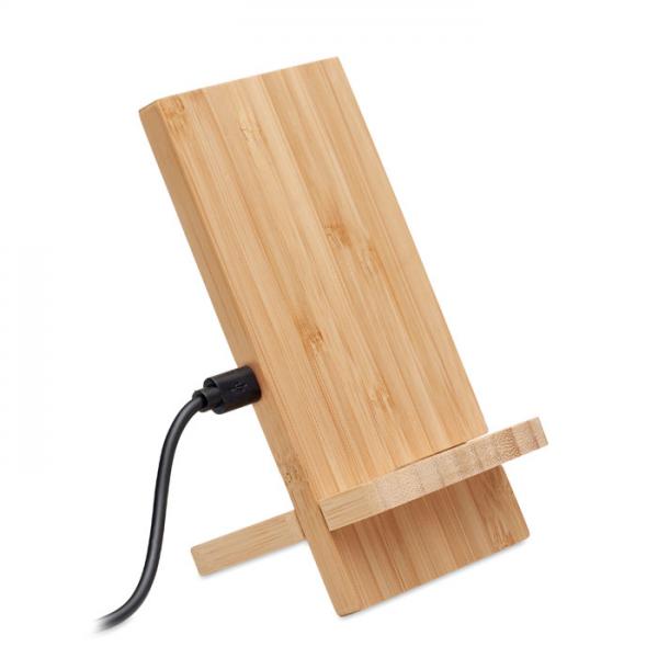 WHIPPY PLUS bamboo wireless charger stand