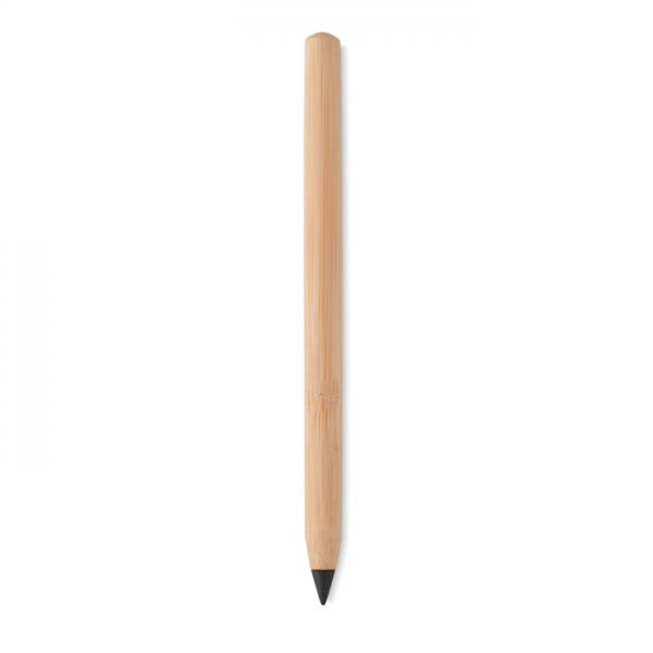 Bamboo Inkless Pen with Metal Tip and Paper Cap