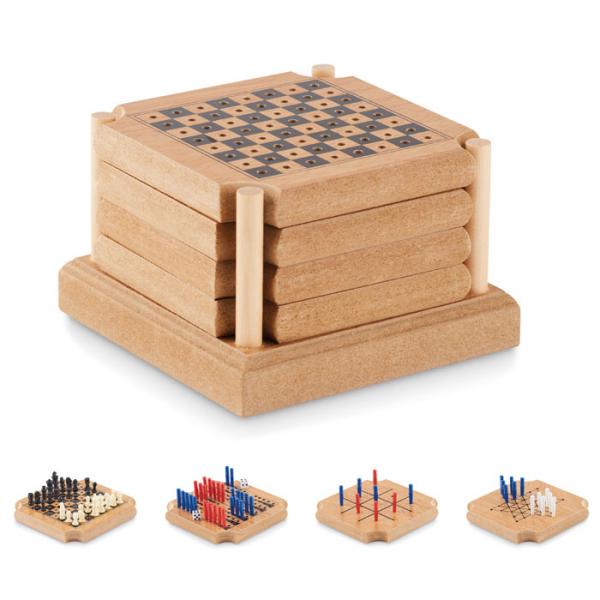 COASTGAME set of 4 coasters and game set