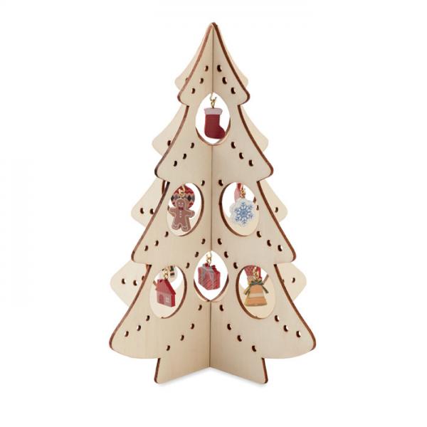 SILUETA wooden Christmas tree decoration