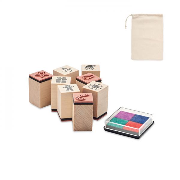 STAMPIE set of wooden Christmas stamps