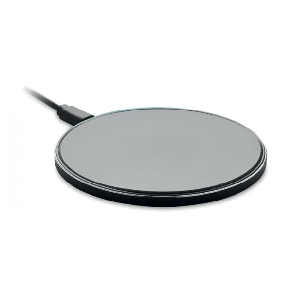 RESS - 10W Wireless Charger with Aluminum and Glass, for Android and iPhone