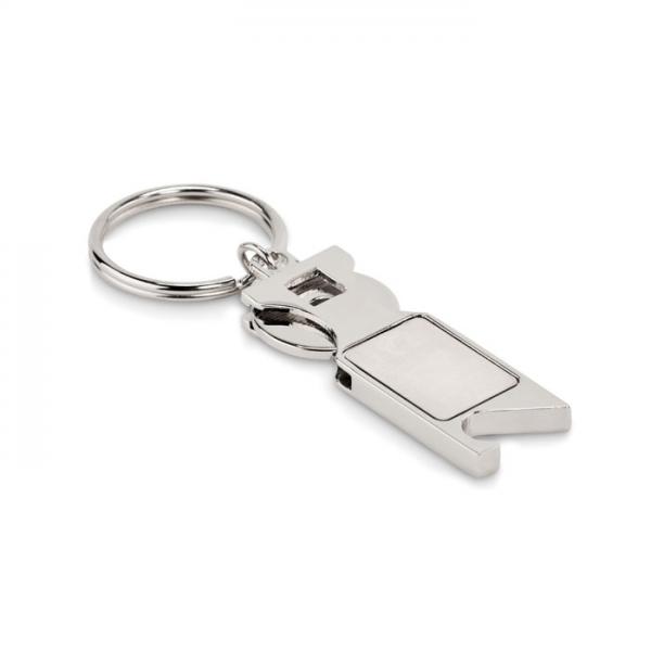 TOKEU - Euro Token Keychain with Bottle Opener, Made of Zinc Alloy