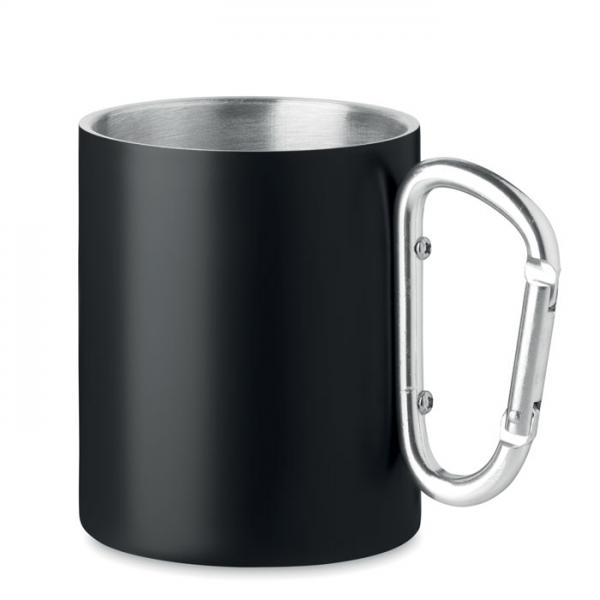 TRUMBA Double-Wall Stainless Steel Mug with Carabiner, 300 ml