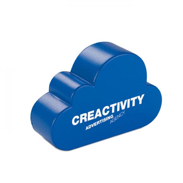 Cloud-shaped anti-stress ball - 8x2.5x5 cm