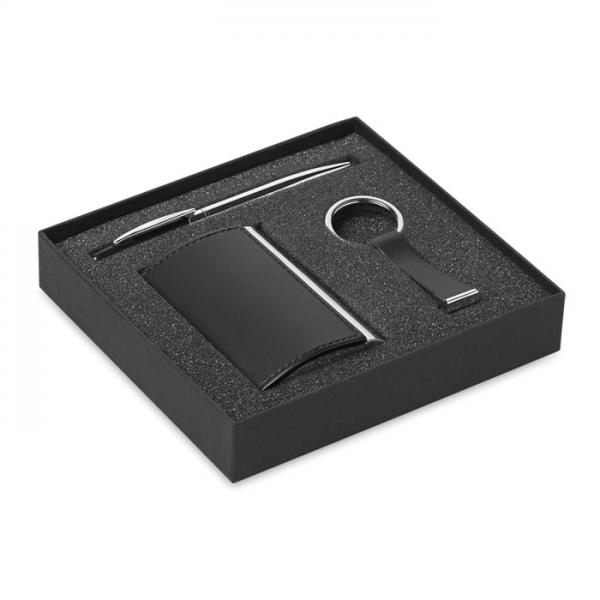 KADEAU gift set with pen, keyring, and card holder
