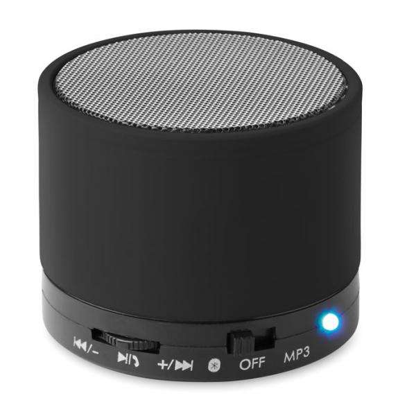 Безжичен говорител ROUND BASS с LED светлина