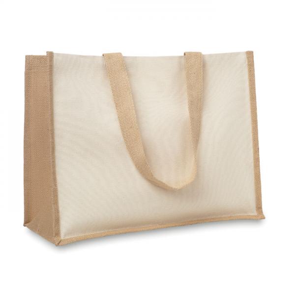 CAMPO DE FIORI jute bag with long handles