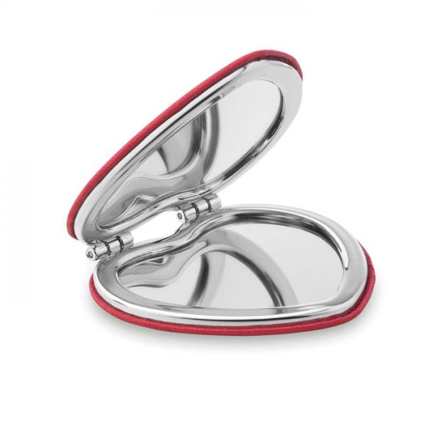 GLOW HEART double mirror with magnetic closure