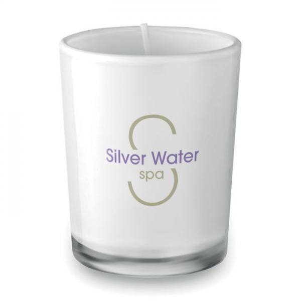 Selight fragranced small candle in colored glass