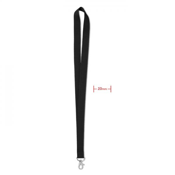 Simple Lany Lanyard with Metal Hook, 20 mm Wide