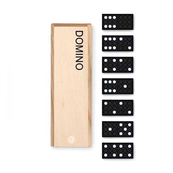 Domino комплект с 28 части в дървена кутия, MDF материал