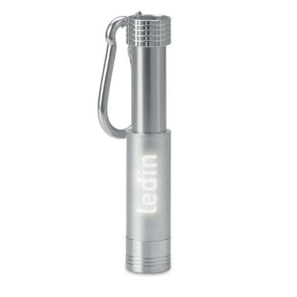 Pop Light мини LED ключодържател с лазерно гравиране