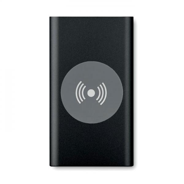 PowerWireless aluminium wireless power bank, 4000 mAh