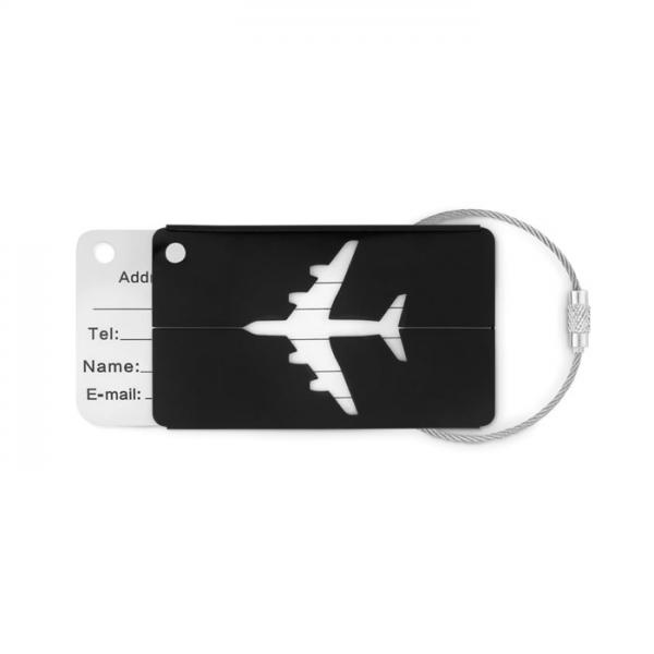 Fly Tag aluminium luggage tag with metal string