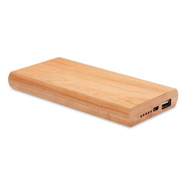 ARENAPOWER - Power bank 4000 mAh с бамбуков корпус и USB/Type C конектори