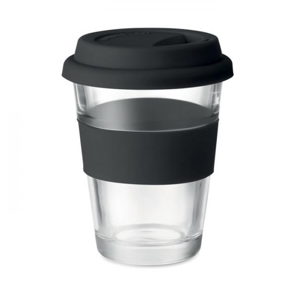 Стъклена чаша със силиконов капак ASTOGLASS