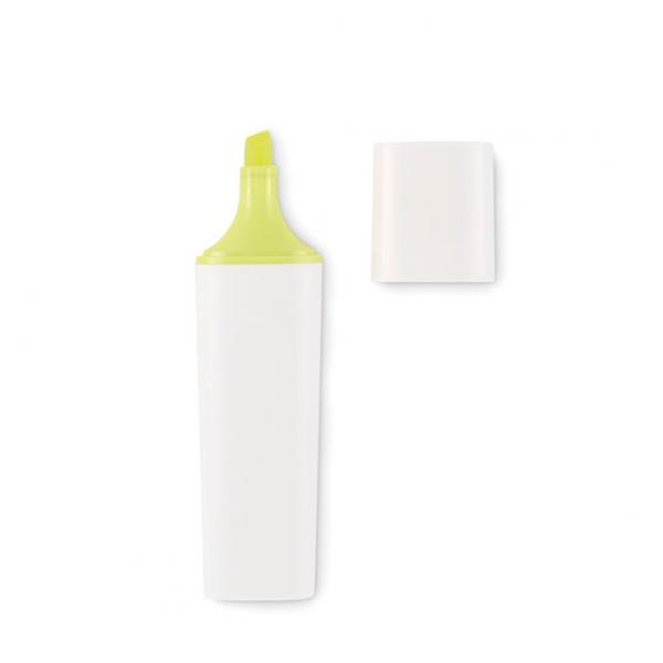 LIT – highlighter in white RPET body, eco-friendly and practical