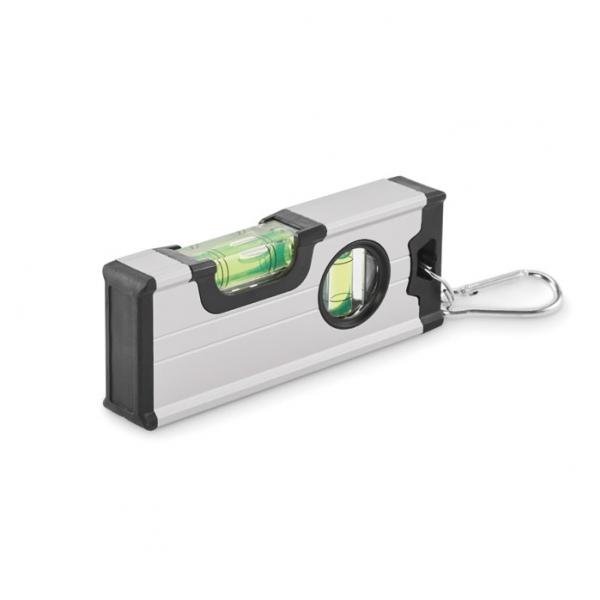 MAGNEL - Mini Magnetic Spirit Level with Aluminum Case and Carabiner