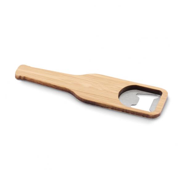 BUPER - Magnetic Bottle Opener in Stainless Steel and Bamboo