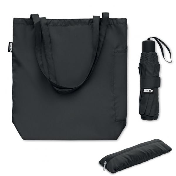 SEATTLE - 21" Windproof Foldable Umbrella in RPET with Pouch