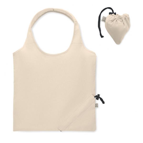 CARRIE - Foldable Shopping Bag in Recycled Cotton & RPET