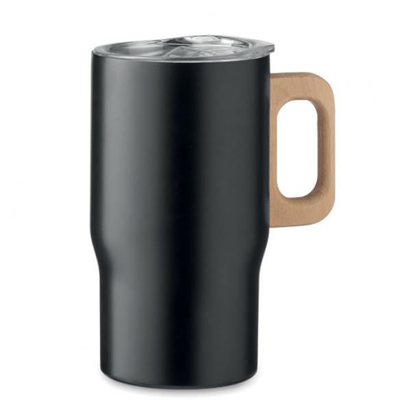 TUMBOO - Recycled Stainless Steel Tumbler with Wooden Handle, 350ml