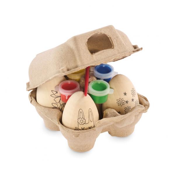 EISET Wooden Easter Egg Painting Set