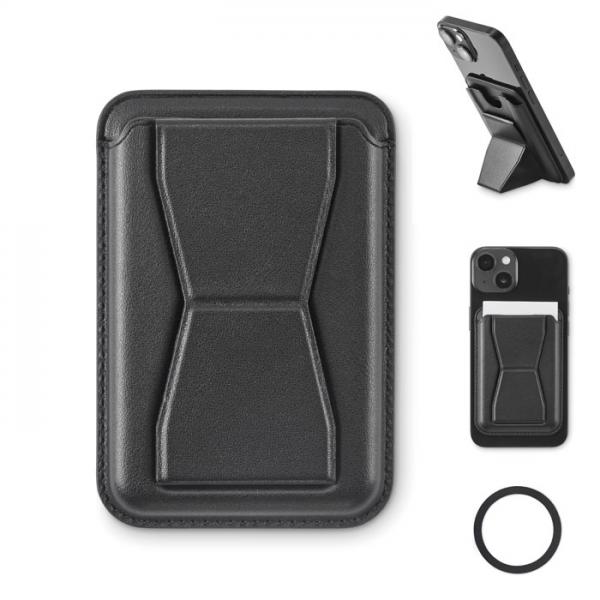 LEAMAG PU Magnetic Cardholder & Stand