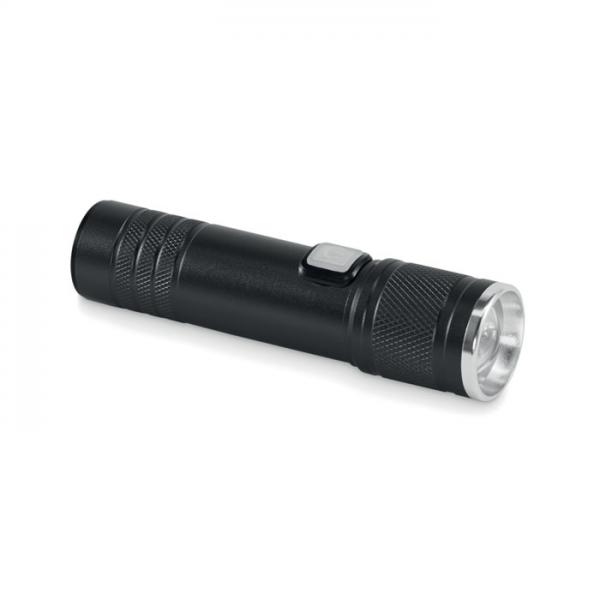FLASHRA – Rechargeable COB Torch in Recycled Aluminium with Zoom