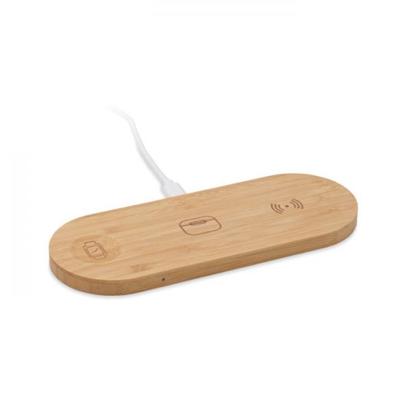 RECPAD – 3 in 1 Bamboo Charging Station