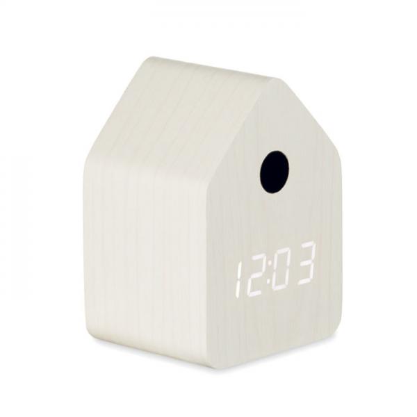 CUCKOO – Small MDF Desk Clock with Alarm and Cuckoo Sound