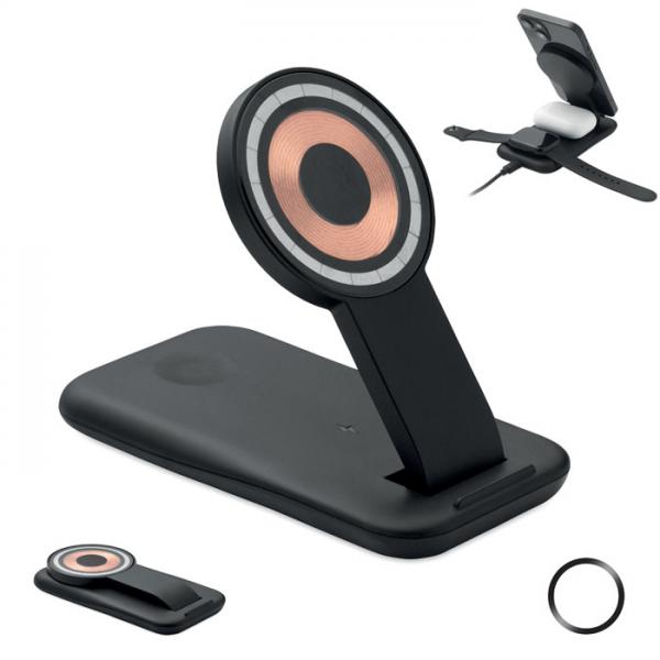 PENDOLESS – 3 in 1 Charging Station with 15W Magnetic Wireless Charger